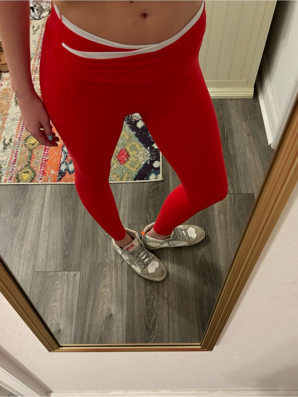 all in motion Red High-Rise Performance Leggings